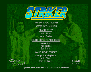 Screenshot Thumbnail / Media File 1 for Striker (1994)(Gremlin)(M4)[!]